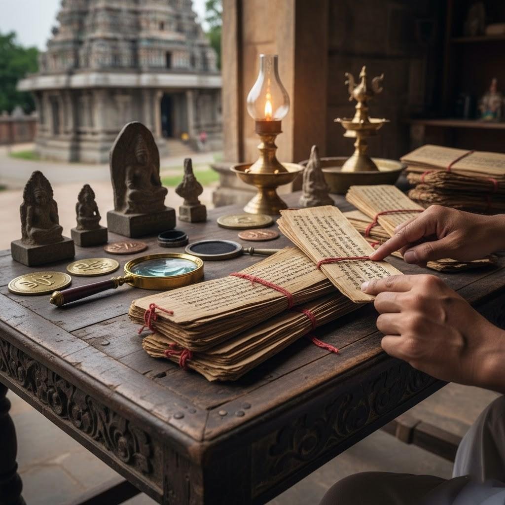 Agasthiyar Nadi palm-leaf reading