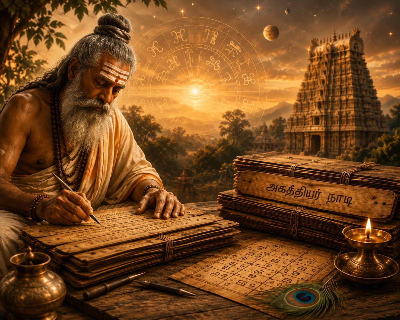 Agasthiyar Nadi palm-leaf reading