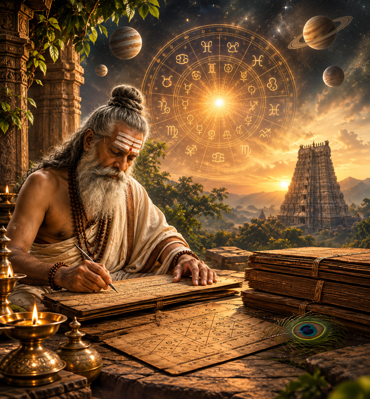 Agasthiyar Nadi palm-leaf reading